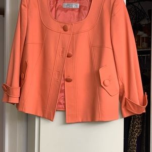 Salmon colored Tahari jacket